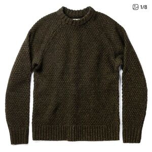 Taylor Stitch Men’s The Fisherman’s Sweater Loden Green Size 40 Medium
